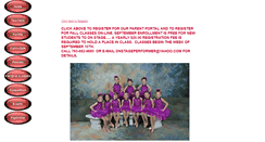 Desktop Screenshot of onstageschoolofdance.biz